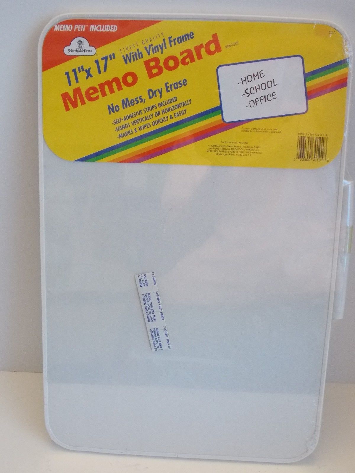 Dry Erase Memo Board with Vinyl Frame 11&quot;x 17&quot;  - $5.90