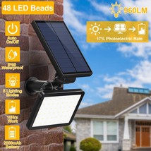 Solar Powered Light 48-Led Sensor Home Outdoor Garden Wall Street Securi... - $39.99