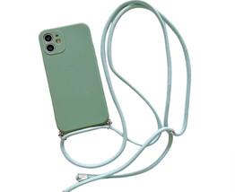Anymob Xiaomi Phone Case Green Crossbody Lanyard Soft Silicon For Mi 11T Pro 11  - $22.95