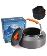 1.1L Hard Anodized Aluminum Camping Kettle | Ultralight 180g Outdoor Teapot - $29.99