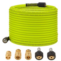 Pressure Washer Hose 50 Ft X 1/4&quot; - Replacement Power Wash Hose With Qui... - £58.20 GBP