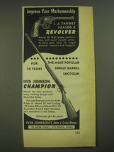 1952 Iver Johnson Target Sealed 8 Revolver Model 68 and Champion Rifle Ad - £14.54 GBP