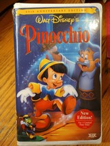 Disney’s Pinocchio VHS Tape 60th Anniversary Edition NIB Clamshell - £8.49 GBP