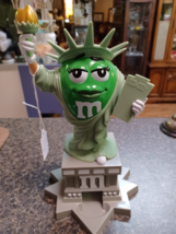 M&amp;M Candy Dispenser Ms. Green Statue of Liberty  10&quot; - £19.45 GBP