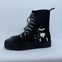 Dolls Kill x Emily Strange Gothic Existential Freeze Printed Sneakers Black Sz 7 - $123.75