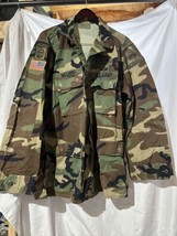 VTG US Army BDU Shirt Jacket 82nd Airborne CIB, Master Parachutist Armor NAMED - £46.77 GBP