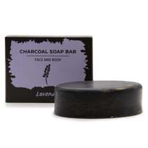 Lavender Charcoal Face &amp; Body Soap Bar - £5.17 GBP