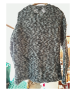 Talbots Cardigan Sweater Blue &amp; Gray Size XL EUC Made in Italy 100% Wool - $339.27 MXN