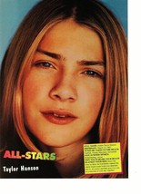 Taylor Hanson teen magazine pinup clipping All-Stars major close up MMMB... - £2.75 GBP