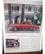 Vintage Studebaker Color Advertisement - 1947 Studebaker Color Advertise... - $12.99