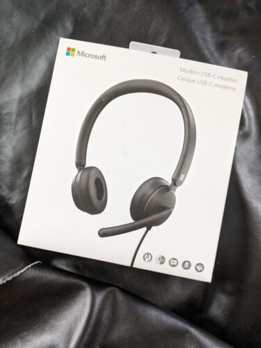Primary image for Microsoft Modern USB-C Headset  Wired Headset Noise Cancelling Microphone new