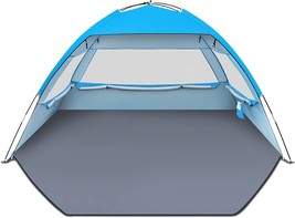 Gorich Beach Tent, Portable Beach Tent Sun Shelter Canopy, 3/4-5/6-7 Person - £41.55 GBP