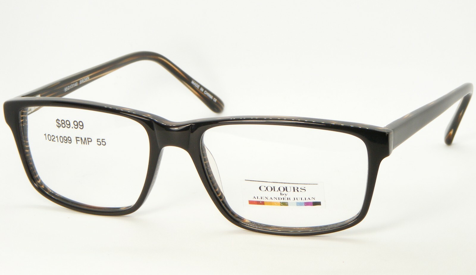 Nuovo Colours Da Alexander Julian HAWKINS Lucido Marrone Scuro Vista 55-... - $56.76