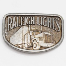 Raleigh Lights Trucker Belt Buckle Cigarette Advertising - $34.16