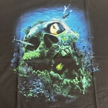 Amphibious Outfitters Men&#39;s T-Shirt Large Dive Scuba Skull Black Short S... - $531.05 MXN