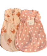 Carter’s Baby Sleep Sack Bundle Fleece Long Sleeve Zip Pajamas Bunny 0-3... - $26.61 CAD
