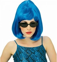 Rubie&#39;s Starlet Wig Bob Blue Adult Halloween Costume Accessory 50486 - £10.22 GBP