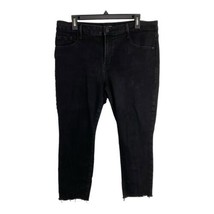 Old Navy Womens Jeans Adult Size 16 Short Black Pop Icon Skinny Raw Hem ... - $24.03
