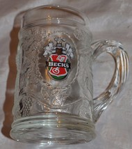 BECK&#39;S BEER GLASS MUG PRODUCT OF GERMANY 5&quot; TALL - £16.97 GBP