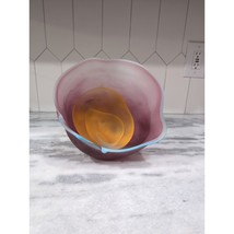 Bill Slade Blown Art Glass Sculptural Vase, Signed Collector&#39;s Vase, Dec... - $247.50