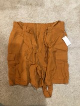 Women&#39;s High-Rise Utility Bermuda Shorts - A New Day - XXL - Dark Orange... - £14.05 GBP