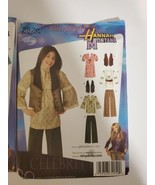 Sewing Pattern Hannah Montana Wardrobe 13 Piece Sew Projects Girls 8 - 1... - £11.81 GBP