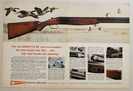 1968 Print Ad Garcia Beretta BL Over-Under 12 Gauge Shotguns Geese Teaneck,NJ - £12.01 GBP