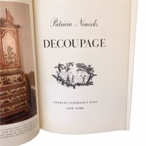 Decoupage Signed by Patricia Nimocks Hardcover Book 1968 Charles Scribner - £14.70 GBP
