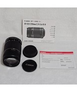 Canon EF-S 55-250mm f/4-5.6 IS II Zoom Lens Both End Caps Manual Works  - $2,273.01 MXN