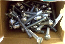 #10-32 x 1-1/2&quot; Zinc Plated Steel Fine Thread Round Head Machine Screws ... - £17.62 GBP