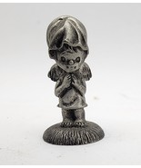 Vintage Fine Pewter 1975 Hallmark &quot;Little Gallery&quot; Girl Angel Miniature ... - $234.01 MXN