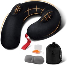 Neck Pillow for Travel, Inflatable Travel Neck Pillows for Airplanes - £19.32 GBP