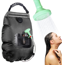 Solar Portable Shower Bag, 5 Gal/20L Solar Heating Camping Shower Bag with Remov - £20.67 GBP