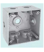 Qty. 6 Appleton WDK275 Deep Two Gang Box 7 Hole 3/4&quot; Hubs Aluminum Wet L... - $3,261.87 MXN