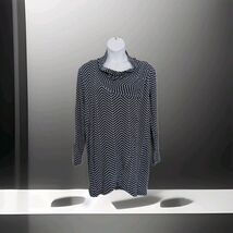 The Limited XXL Chevron Pattern Cross Over Cowl Neck Cardigan Convertible - $22.76