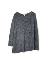 Purejill Asymmetric Hem Wool Blend Sweater Size Small Black White - £20.89 GBP