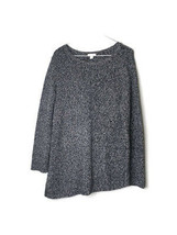 Purejill Asymmetric Hem Wool Blend Sweater Size Small Black White - £20.71 GBP