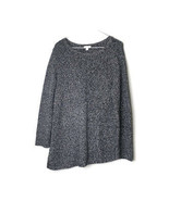 Purejill Asymmetric Hem Wool Blend Sweater Size Small Black White - £20.71 GBP