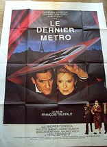 Francois Truffaut:Dir:Catherine Deneuve (Last Metro) French 2-SHEET Poster - $222.75