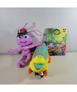 A Bugs Life Plush Heimlich Caterpillar and Princess Dot and Flick and Book - $16.99