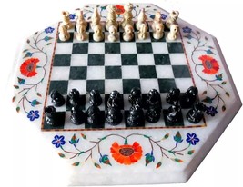Marble Chess Vintage Collection, Handmade Chess Set With Pieces Gifts Decor - $579.69 CAD