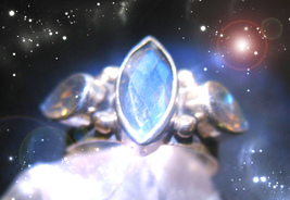 HAUNTED RING 7 PRIESTESSES EYES OF MAGICK SECRET OOAK  EXTREME MAGICK  image 2