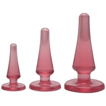 Crystal Jellies - Anal Initiation Kit - Small-Medium-Large - Slim Tip For Easy I - £31.31 GBP