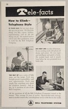 1951 Print Ad Bell Telephone System Lineman to President of Company - £12.60 GBP