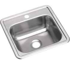 Elkay Dayton 15&quot; Drop In Single Basin Stainless Steel Kitchen Sink, 1 Hole - $69.23