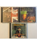 Beer Drinking CD Lot English Pub Irish German Oktoberfest Beergarden 3 CDs - $29.65