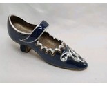 Dollhouse Miniature Sweet Romance Dark Blue Ballerina Shoe 2.5&quot; - $29.69