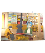 Large VTG Paint By Number 1800s General Country Store Scene 24X36" Wall Art Felt - $27.38 CAD