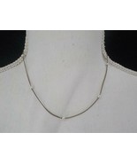 VINTAGE SARAH COVENTRY FAUX PEARL &amp; CHAIN NECKLACE WOMENS FASHION JEWELR... - £15.81 GBP