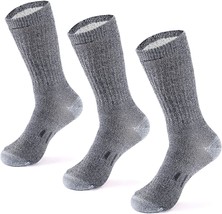 Meriwool Merino Wool Hiking Socks For Men And Women - 3 Pairs Midweight - £32.10 GBP